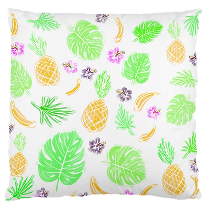 Tropical pattern Large Flano Cushion Case (One Side)