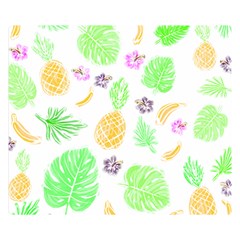 Tropical Pattern Double Sided Flano Blanket (small)  by Valentinaart