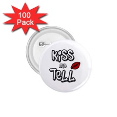 Kiss And Tell 1 75  Buttons (100 Pack)  by Valentinaart