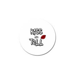 Kiss And Tell Golf Ball Marker by Valentinaart