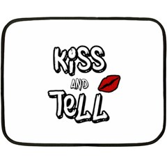 Kiss And Tell Double Sided Fleece Blanket (mini)  by Valentinaart