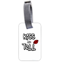 Kiss And Tell Luggage Tags (one Side)  by Valentinaart