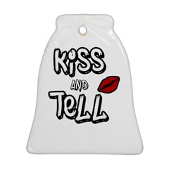 Kiss And Tell Bell Ornament (two Sides) by Valentinaart