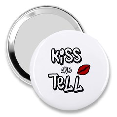 Kiss And Tell 3  Handbag Mirrors by Valentinaart