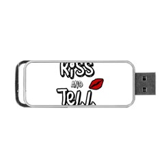 Kiss And Tell Portable Usb Flash (one Side) by Valentinaart