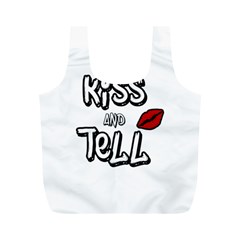 Kiss And Tell Full Print Recycle Bags (m)  by Valentinaart