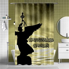 Berlin Shower Curtain 48  X 72  (small)  by Valentinaart