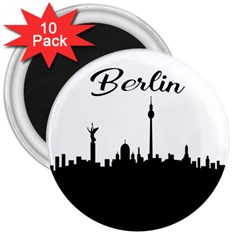 Berlin 3  Magnets (10 Pack)  by Valentinaart