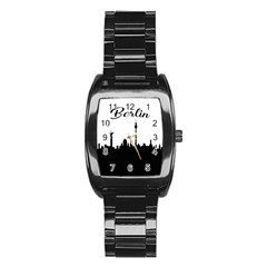 Berlin Stainless Steel Barrel Watch