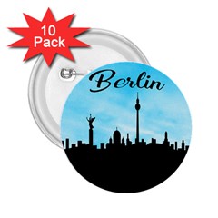 Berlin 2 25  Buttons (10 Pack)  by Valentinaart