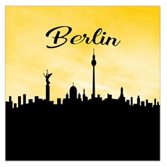 Berlin Large Satin Scarf (square) by Valentinaart