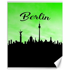 Berlin Canvas 11  X 14   by Valentinaart