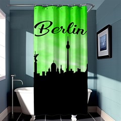 Berlin Shower Curtain 36  X 72  (stall)  by Valentinaart