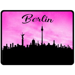 Berlin Double Sided Fleece Blanket (large)  by Valentinaart