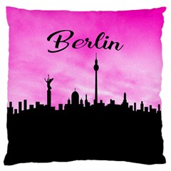 Berlin Large Flano Cushion Case (two Sides) by Valentinaart