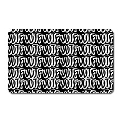 Wtf Magnet (rectangular) by Valentinaart