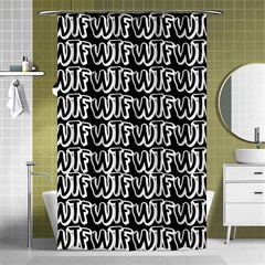 Wtf Shower Curtain 48  X 72  (small)  by Valentinaart