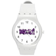 Seriously Round Plastic Sport Watch (m) by Valentinaart