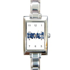 Seriously Rectangle Italian Charm Watch by Valentinaart