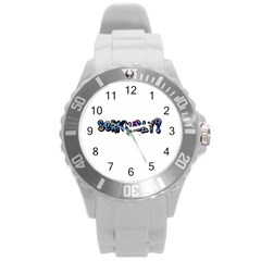 Seriously Round Plastic Sport Watch (l) by Valentinaart