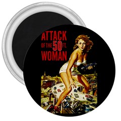 Attack Of The 50 Ft Woman 3  Magnets by Valentinaart