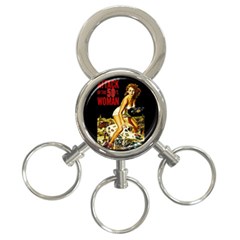 Attack Of The 50 Ft Woman 3-ring Key Chains by Valentinaart