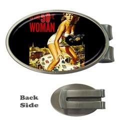 Attack Of The 50 Ft Woman Money Clips (oval)  by Valentinaart