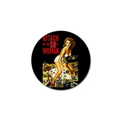 Attack Of The 50 Ft Woman Golf Ball Marker (10 Pack) by Valentinaart