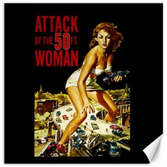 Attack Of The 50 Ft Woman Canvas 16  X 16   by Valentinaart