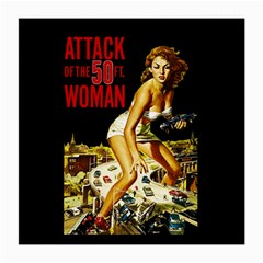 Attack Of The 50 Ft Woman Medium Glasses Cloth (2-side) by Valentinaart