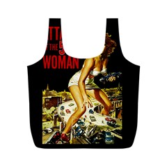 Attack Of The 50 Ft Woman Full Print Recycle Bags (m)  by Valentinaart