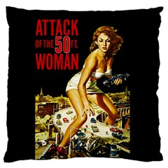 Attack Of The 50 Ft Woman Standard Flano Cushion Case (two Sides) by Valentinaart