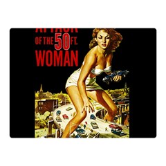 Attack Of The 50 Ft Woman Double Sided Flano Blanket (mini)  by Valentinaart