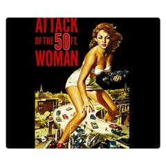 Attack Of The 50 Ft Woman Double Sided Flano Blanket (small)  by Valentinaart