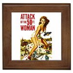 Attack of the 50 ft woman Framed Tiles Front