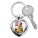 Attack of the 50 ft woman Key Chains (Heart)  Front