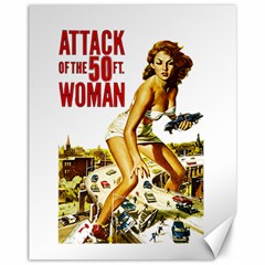 Attack of the 50 ft woman Canvas 11  x 14  