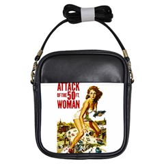 Attack of the 50 ft woman Girls Sling Bags