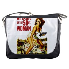 Attack of the 50 ft woman Messenger Bags