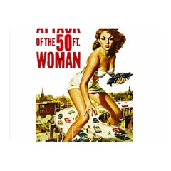 Attack of the 50 ft woman Double Sided Flano Blanket (Mini) 