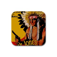 White Eagle Rubber Square Coaster (4 Pack)  by Valentinaart