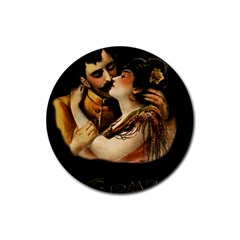 Carmen Rubber Coaster (round)  by Valentinaart