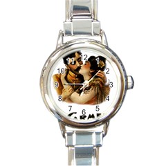 Carmen Round Italian Charm Watch