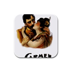 Carmen Rubber Square Coaster (4 Pack)  by Valentinaart