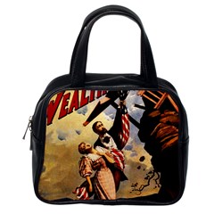 The War Of Wealth Classic Handbags (one Side) by Valentinaart