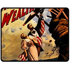 The War Of Wealth Fleece Blanket (medium)  by Valentinaart