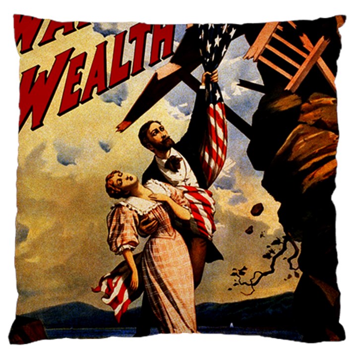 The war of Wealth Large Cushion Case (One Side)