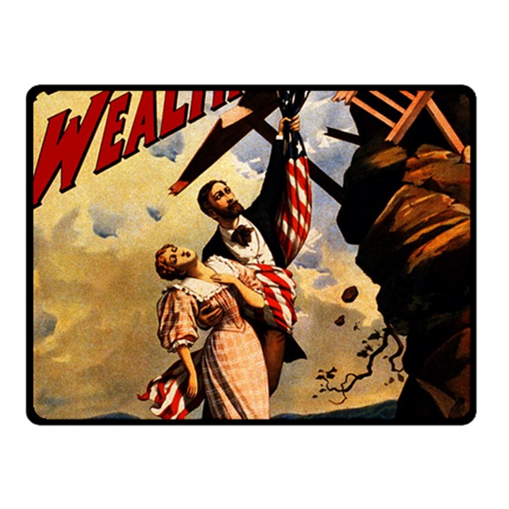 The war of Wealth Double Sided Fleece Blanket (Small) 