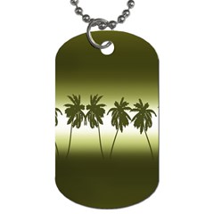 Tropical Sunset Dog Tag (one Side) by Valentinaart