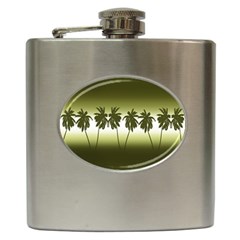 Tropical Sunset Hip Flask (6 Oz) by Valentinaart